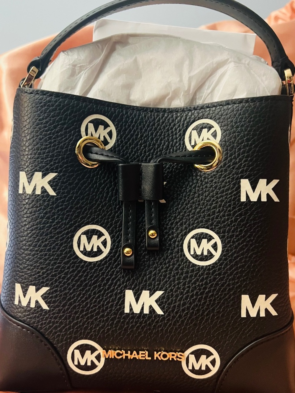 New Michael Kors Mini Leather bucket handbag